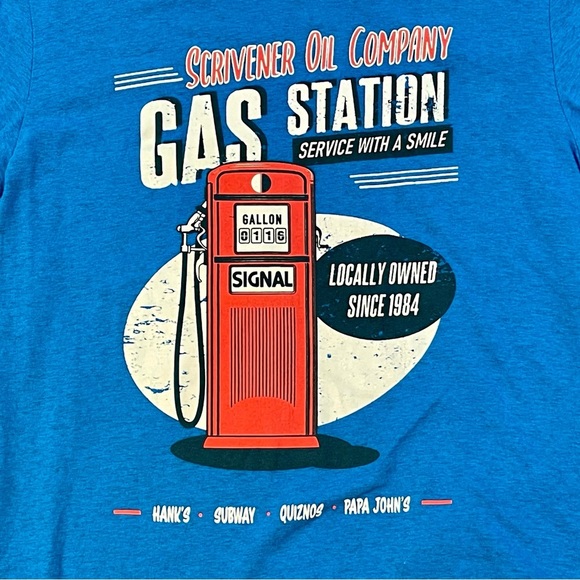 Scrivener Oil Company Signal Retro Style Gas Station Tee Medium - Picture 2 of 3